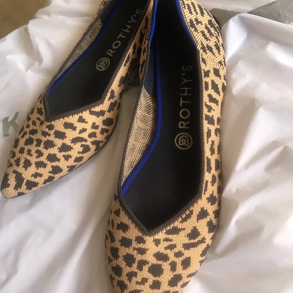 Rothy's Leopard flat